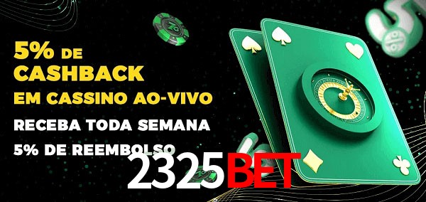Promoções do cassino ao Vivo 2325bet